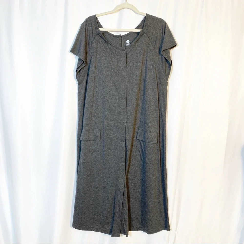 Kindred Bravely Universal Labor & Delivery Gown Grey Heather